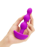 Triplet Vibrating Silicone Anal Beads with Remote