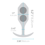 Snug Plug 4 Weighted Silicone Butt Plug - 257g