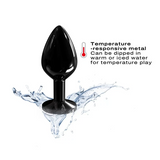 Diamond Plug - Aluminum Butt Plug - Black
