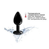 Diamond Plug - Aluminum Butt Plug - Black