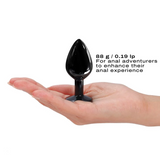 Diamond Plug - Aluminum Butt Plug - Black