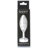 Doxy Butt Plug - Ribbed Solid Aluminum Plug