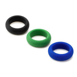 Mimi Deux Double Sided Soft Pebble Silicone Clitoral Vibrator Lilac + 3 Pack Silicone C-rings