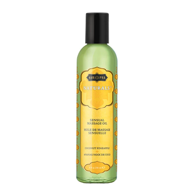 Naturals Massage Oil - Coconut Pineapple, Island Passion Berry, Strawberry Dreams, Tropical Mango, Vanilla Sandalwood