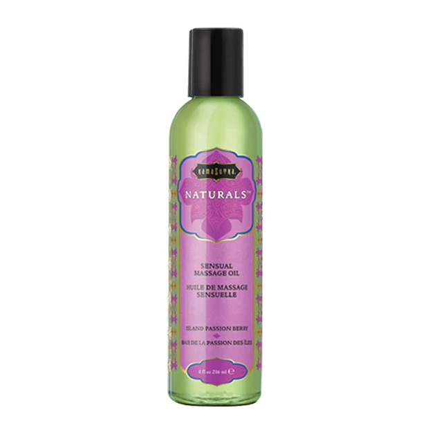 Naturals Massage Oil - Coconut Pineapple, Island Passion Berry, Strawberry Dreams, Tropical Mango, Vanilla Sandalwood
