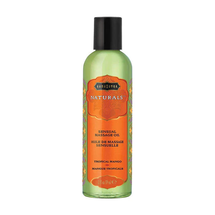 Naturals Massage Oil - Coconut Pineapple, Island Passion Berry, Strawberry Dreams, Tropical Mango, Vanilla Sandalwood