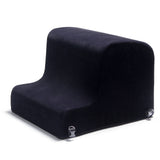 Obéir Spanking Bench w/Cuffs - Black Microfiber - Plain Box