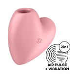 Cutie Heart Air Pulse+Vibe Clitoral Stimulator
