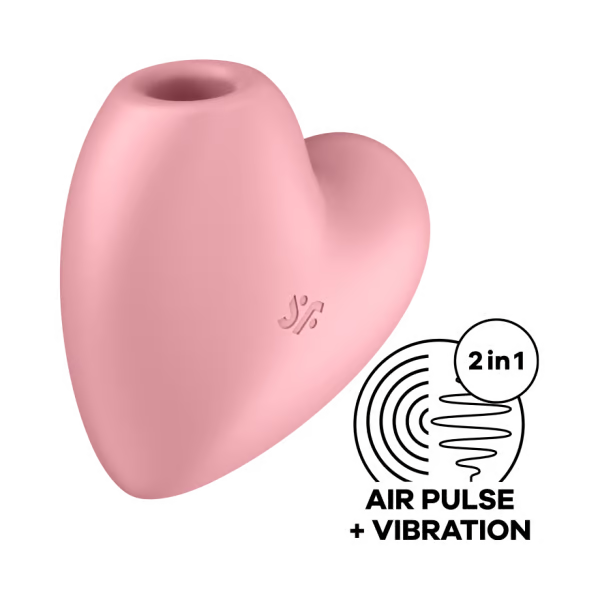 Cutie Heart Air Pulse+Vibe Clitoral Stimulator