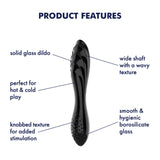 Dazzling Crystal Doubled-Ended Glass Dildo