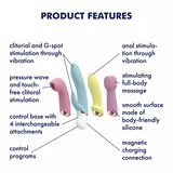 Marvelous Four Interchangeable Set - Rabbit/Anal/Wand/Air Pulse