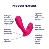 Top Secret Connect App Wearable G-Spot Vibe - Pink