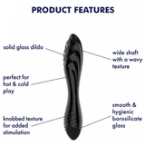 Dazzling Crystal Doubled-Ended Glass Dildo