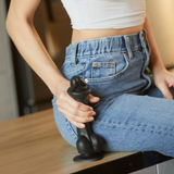 Sliding Skin Realistic Dildo - Black - L/XL/XXL