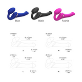 Multi Orgasm Bendable Strapless Strap-On Vibe - Multiple Sizes
