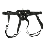 Vibrating Velvet Strap-On Harness