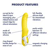 Yummy Sunshine Flexible Silicone G-Spot Vibe